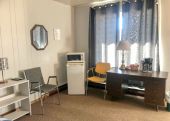 Motel Room with 1 Double Bed and 1 Single, Desk, 4 Pce Bath, Fridge, Coffee Maker